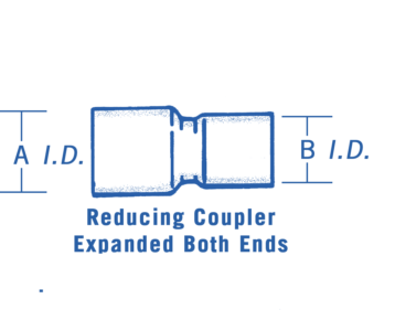 REDUCING COUPLER EXPANDED BOTH ENDS